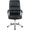 Interion® Antimicrobial Bonded Leather Modern Comfort Executive Chair Black