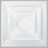 American Louver Stratus Plastic Cone Diffuser Ceiling 10"" R6 Insulated White
