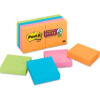 Post-it® Super Sticky Note Pads 6228SSAN 2"" x 2"" Electric Glow 90 Sheets 8/Pack