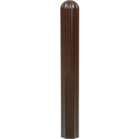 Eagle Ribbed Bollard Post Sleeve 4"" Brown