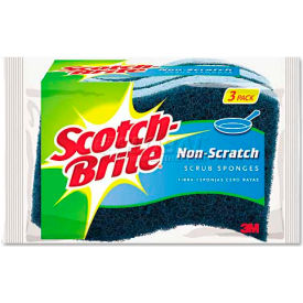 3M Scotch-Brite™ Non-Scratch Multi-Purpose Scrub Sponge Light Blue/Blue 3 Sponges - MP38D