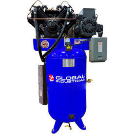 Global Industrial™ Silent Air Compressor Two Stage Piston 10 HP 80 Gal. 1 Phase 230V