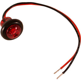Buyers .75"" Round Marker Clearance Lights - 1 LED Red With Stripped Leads - 5623414