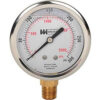 2 1/2"" dial liquid filled 1/4"" NPT bottom 0-300 PSI