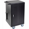 Luxor Mobile Tablet/Chromebook Charging Cart with Key Lock For 30 Devices Black