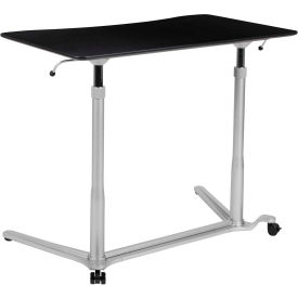 Flash Furniture Sit/Stand Computer Ergonomic Desk Black