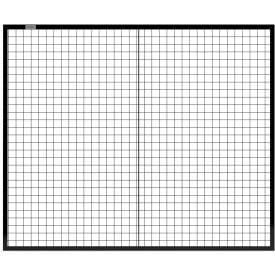 Global Industrial™ Machine Wire Guard Panel 6'W Black