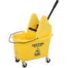 Global Industrial Mop Bucket And Wringer Combo 38 Qt. Down Press Yellow