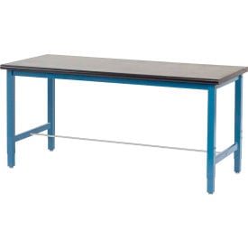 Global Industrial™ 72x36 Lab Workbench Adj. Height Sq. Tube Leg - Phenolic Resin Safety Edge BL