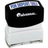 Universal Message Stamp for DEPOSIT ONLY Pre-Inked/Re-Inkable Blue