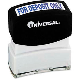 Universal Message Stamp for DEPOSIT ONLY Pre-Inked/Re-Inkable Blue