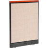 Interion® Deluxe Electric Office Partition Panel 36-1/4""W x 47-1/2""H Tan