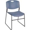 Regency Plastic Stack Chair - 400 lb. Capacity - Blue - 4/PK