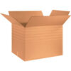 Global Industrial™ Heavy Duty Multi Depth Cardboard Corrugated Boxes 32""L x 24""W x 24""H Kraft