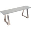 Global Industrial™ Locker Room Bench Plastic Top with Trapezoid Legs 48""W x 12""D x 17""H
