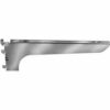 12"" Center Wood Shelf Bracket - Satin Zinc