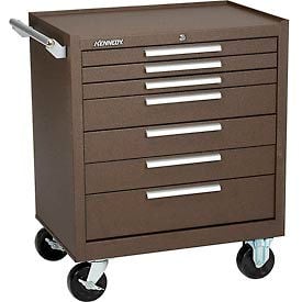 Kennedy® 297XB K2000 Series 29""W X 20""D X 35""H 7 Drawer Brown Roller Cabinet