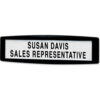 Fellowes® Plastic Partition Name Plate Graphite
