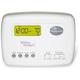 White-Rodgers™  Economy Single Stage (1H/1C) 5+2 Day Programmable Digital Thermostat 1F78-151