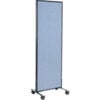 Interion® Mobile Office Partition Panel 24-1/4""W x 75""H Blue