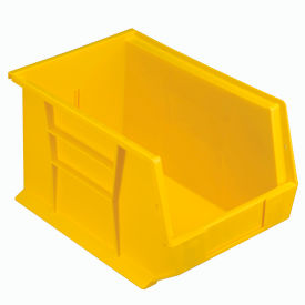 Global Industrial™ Plastic Hang & Stack Bin 13-5/8""L x 8-1/4""W x 8""H Yellow