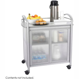 Safco Impromptu Refreshment Cart 34""W x 21-1/4""D x 36-1/2""H Gray