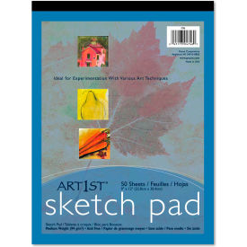 Pacon® Art1st Sketch Pad 4746 9"" x 12"" White 50 Sheets/Pad