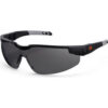 Ergodyne® Dellenger Safety Glasses w/ Adjustable Temples Smoke Lens Matte Black Frame