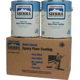 Rust-Oleum S40 System 0 VOC Water-Based Epoxy Floor Coating Satin Clear Gallon Can - 208084