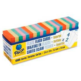 Pacon® Blank Flash Card Dispenser Box 2"" x 3"" Assorted 1000 Cards/Pack