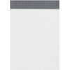Global Industrial™ Expansion Poly Mailers 13""W x 16""L x 4""D 2.5 Mil White 100/Pack