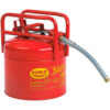 Eagle D.O.T. Approved Transport Can with 7/8""Flexible Hose Type II Red 5 Gal. 1215