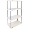Nexel® 4 Shelf Solid Plastic Shelving Unit Nexelon® Posts 36""W x 18""D x 74""H