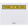 Global Industrial™ Panel Face Envelopes ""Packing List Enclosed"" 12""L x 10""W Yellow 500/Pack