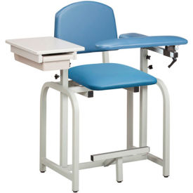 Clinton™ 66022 Lab X Series Extra-Tall Blood Drawing Chair with Padded Flip Arm and Drawer