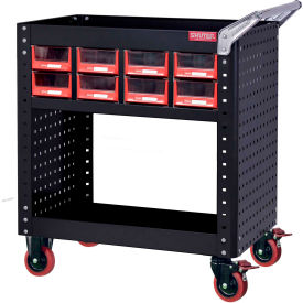Shuter® Steel Utility Cart w/Adjustable Shelf 800 lb. Cap 33-1/2""L x 22-3/4""W x 34-1/2""H