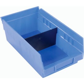 Akro-Mils Shelf Bin Divider 40130 For 7""W x 4""H Shelf Bins Black Price Pack of 24