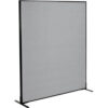 Interion® Freestanding Office Partition Panel 60-1/4""W x 72""H Gray