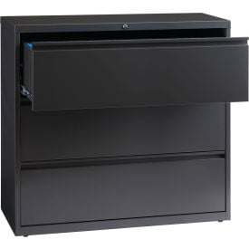 Hirsh Industries® HL1000 Series® 42""W 3 Drawer Lateral File Cabinet Charcoal