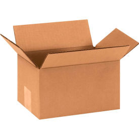 Global Industrial™ Cardboard Corrugated Boxes 9""L x 6""W x 5""H Kraft