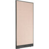 Interion® Electric Office Partition Panel 36-1/4""W x 100""H Tan