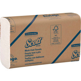 Scott® Multi-Fold Paper Towels 9-2/5 x 9-1/5 White 250 Sheets/Pack - 03650