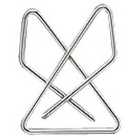 Acco® Ideal Butterfly Clamps Small Silver 50/Box