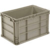 Global Industrial™ Stackable Straight Wall Container Solid 24""L x 15""W x 14""H Gray