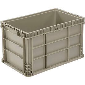 Global Industrial™ Stackable Straight Wall Container Solid 24""L x 15""W x 14""H Gray