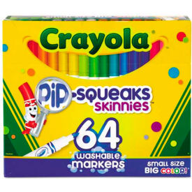 Crayola® Pip-Squeaks Skinnies Washable Markers 64 Colors 64/Set