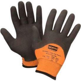 North® Flex Cold Grip Plus 5™ Cut Resistant Gloves Hi-Vis Orange/Black Size L 1 Pair
