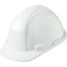 Honeywell North Cap Style Matterhorn White Hard Hat 4pt Suspension HDPE Shell Ratchet Adjustment