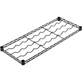 Nexel® WS1436B Wine Bottle Shelf 36""L x 14""W Black Epoxy