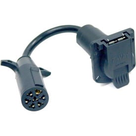Buyers Products 7-Way Round to 7-Way Flat Trailer Connector Adapter - TC1077P
